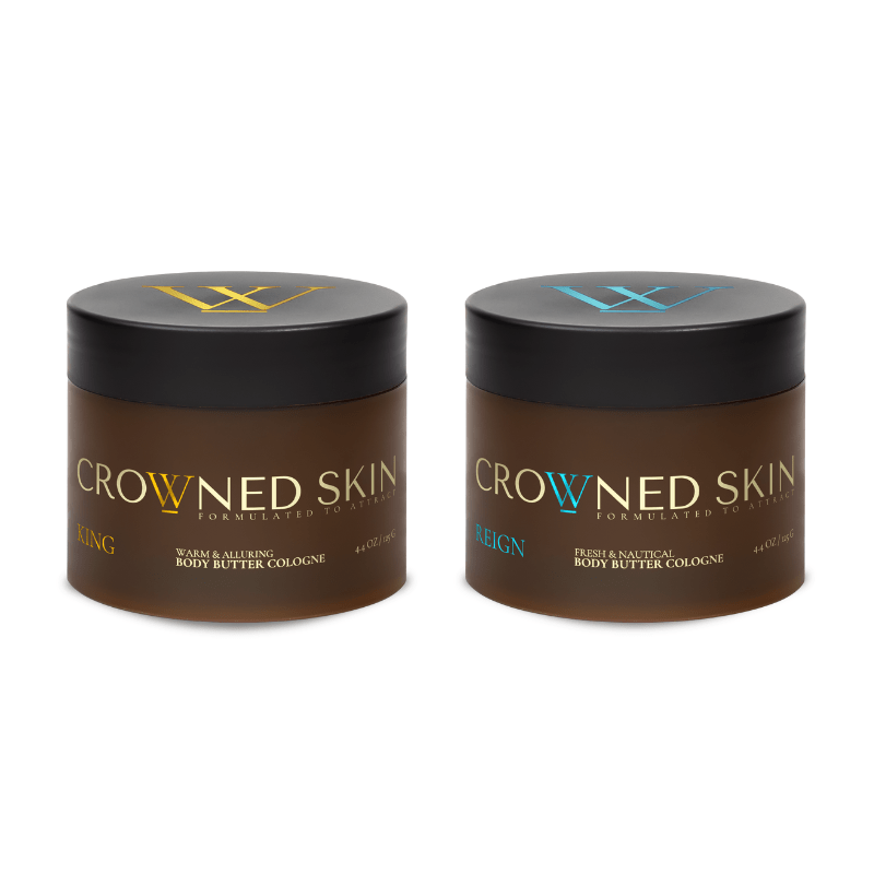 Reign & King Body Butter Duo - 2 Full-Size Jars (Bundle Deal)