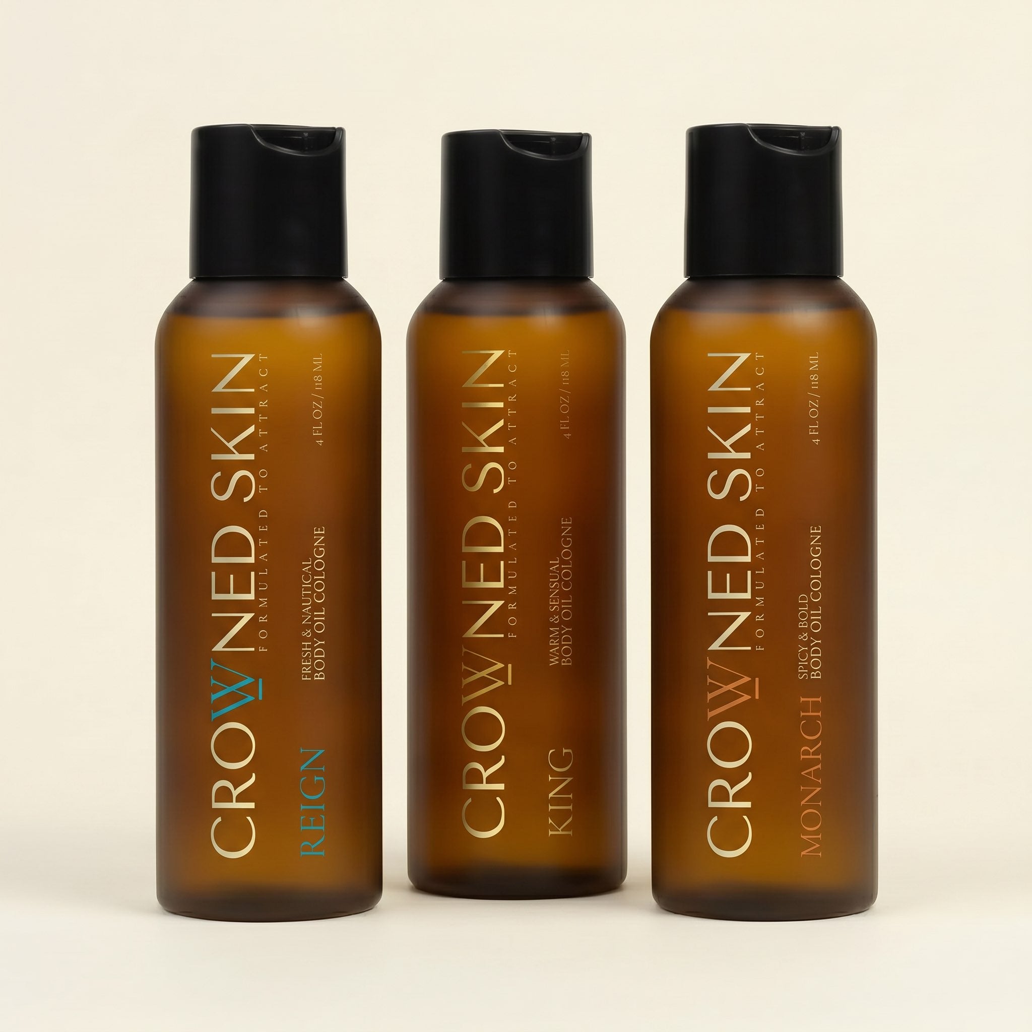 Crowned Skin King, Reign and Monarch Body Oil Set King, Reign and Monarch Body Oil Set