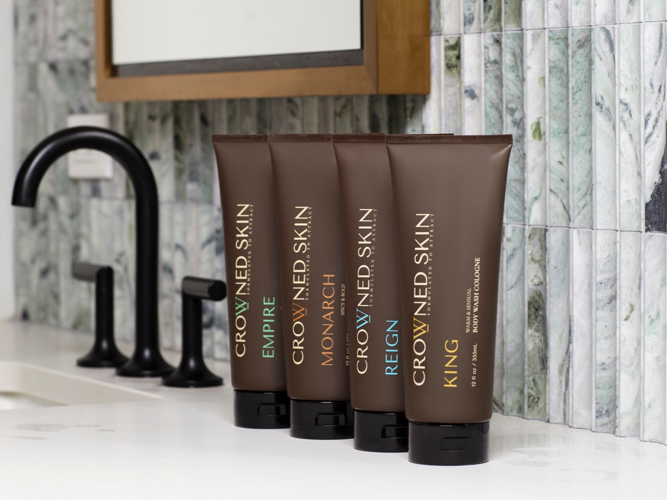 Crowned Skin King, Reign, Monarch and Empire Cologne-Infused Body Wash Set King, Reign, Monarch and Empire Cologne-Infused Body Wash Set