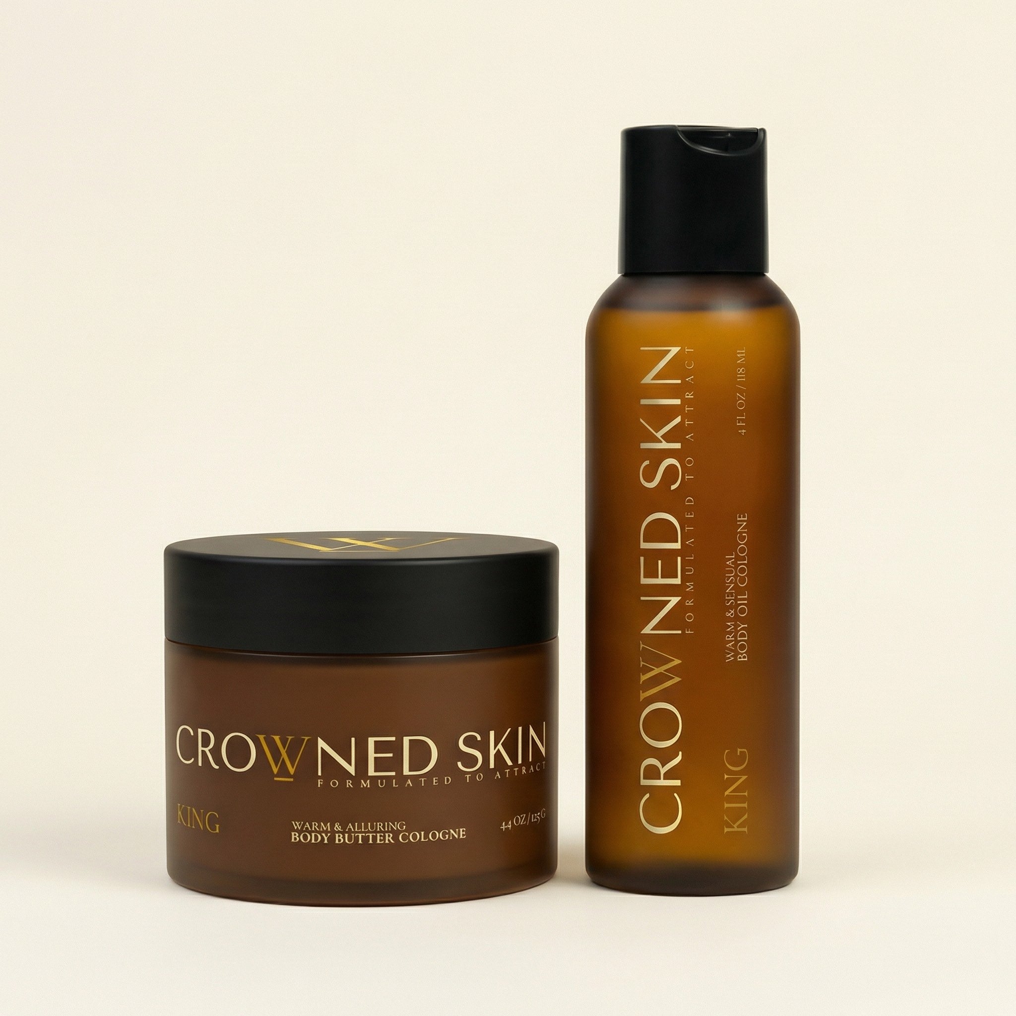 Crowned Skin King Body Butter and King Body Oil (4 oz) Bundle Set King Body Butter and King Body Oil (4 oz) Bundle Set