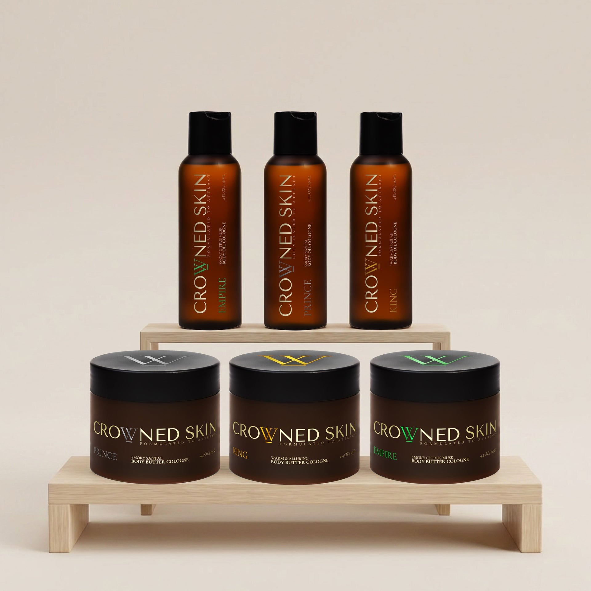 Crowned Skin Body Butter and Body Oils