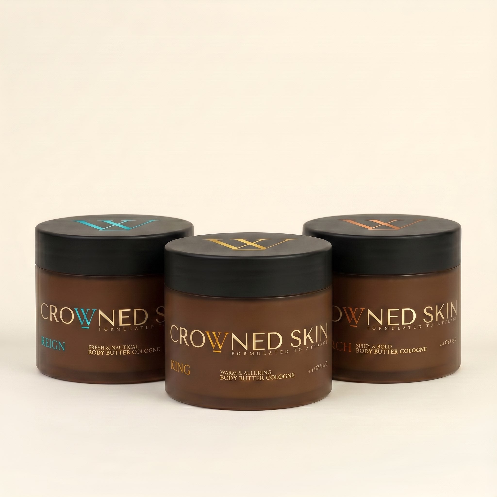 Crowned Skin King, Reign and Monarch Body Butter Set King, Reign and Monarch Body Butter Set